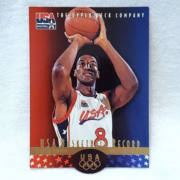 Scottie Pippen #SP4 1996 Upper Deck USA Basketball Record Basketball Card - Picture 1 of 2